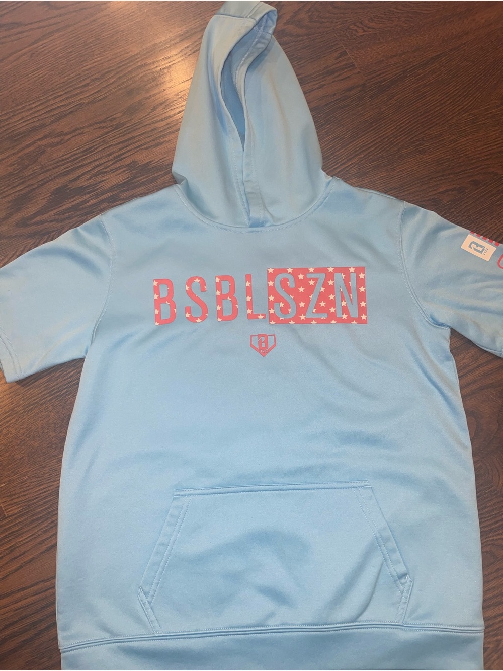 Lifestyle 101 BSBL-SZN short-sleeve hoodie Blue Boys YL